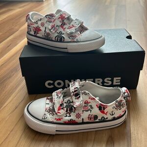 Converse Pirate themed Velcro all star lows